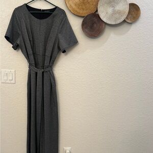 Lane Bryant Gray Sheath Dress‎ Short Sleeve Crew Neck